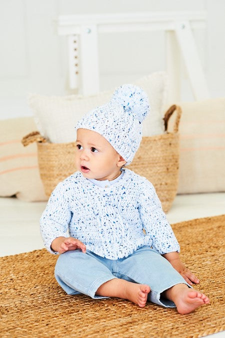 Stylecraft Baby Sweater, Hat & Blanket Crochet Pattern 10205 - Printed Pattern
