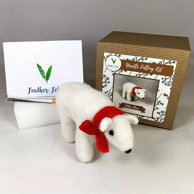 Polar Bear - Needle Felting Kit