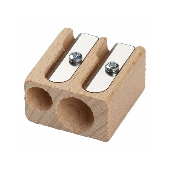 Wooden Pencil Sharpener Double