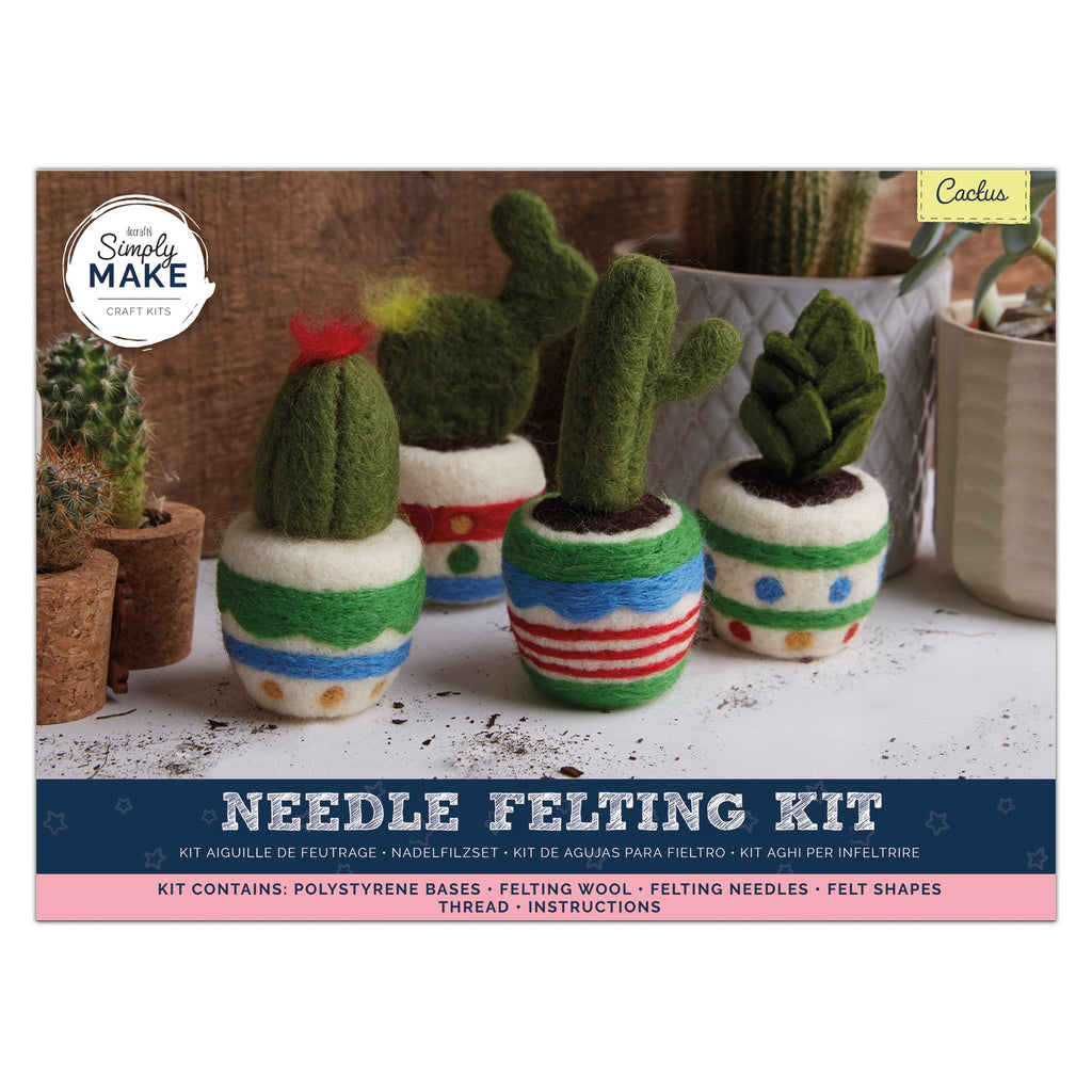 Needle Felting - Cactus 4 pack