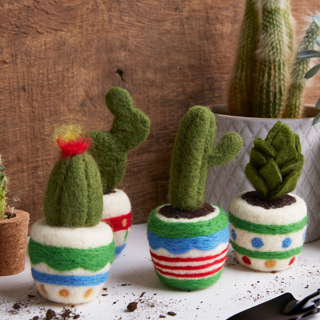 Needle Felting - Cactus 4 pack