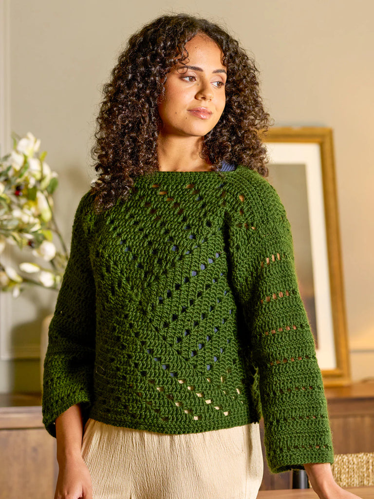 Ravina Swirl Jumper - Crochet Pattern