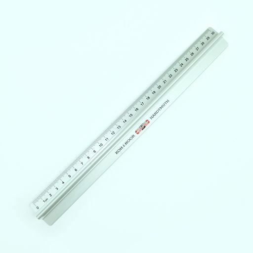 30cm Metal Ruler for Cutting with Lifting Grip - Craft and Canvas