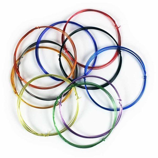 Pack Of 10 x 1 Metre Lengths Of Enamelled Wire In Various Colours 